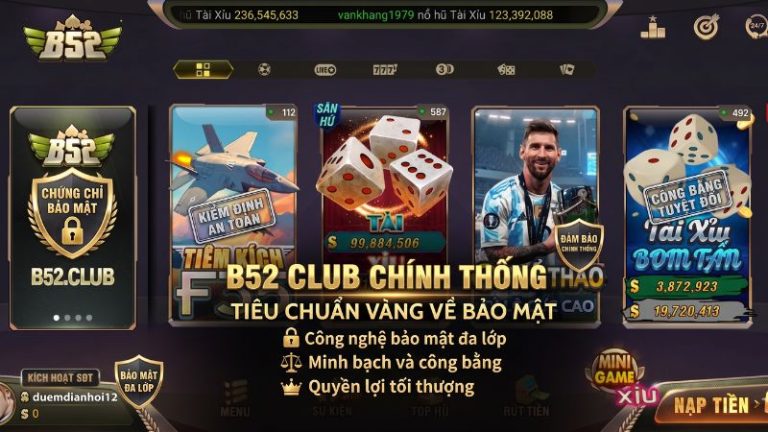 B52 Club Chính Thống – Tiêu Chuẩn Vàng Về Bảo Mật