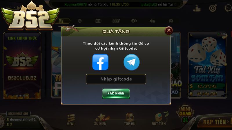 Hướng Dẫn Kích Hoạt Giftcode B52 Nhanh Chóng Hướng Dẫn Kích Hoạt Giftcode B52 Nhanh Chóng