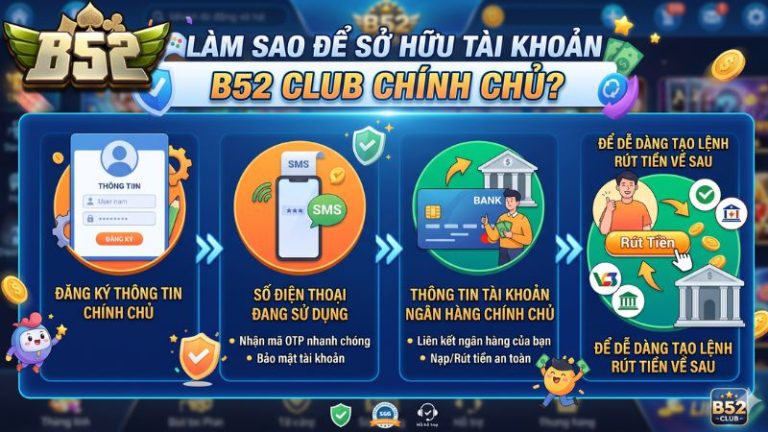 Giải đáp chi tiết về cách sở hữu tài khoản chính chủ tại B52 club