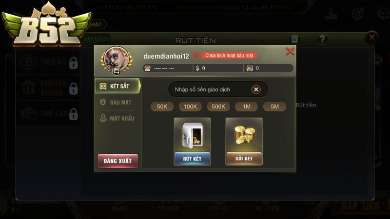 Hướng Dẫn Chi Tiết Các Phương Thức Rút Tiền B52 Club