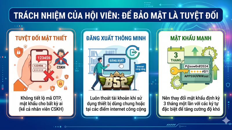Trách nhiệm của hội viên: Để bảo mật là tuyệt đối